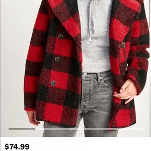 ✨NEW✨ Buffalo Check Sherpa Coat